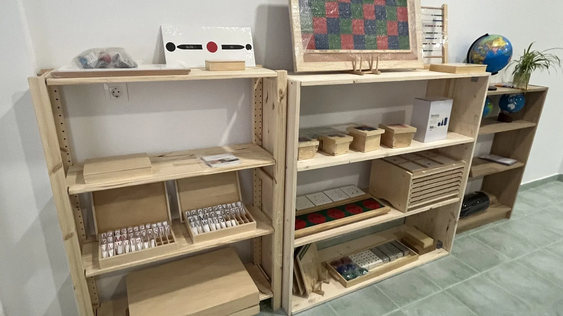 Ambiente con material Montessori